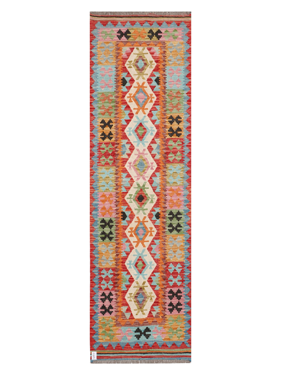 Maimana Kilim Runner - 285 x 82 cm