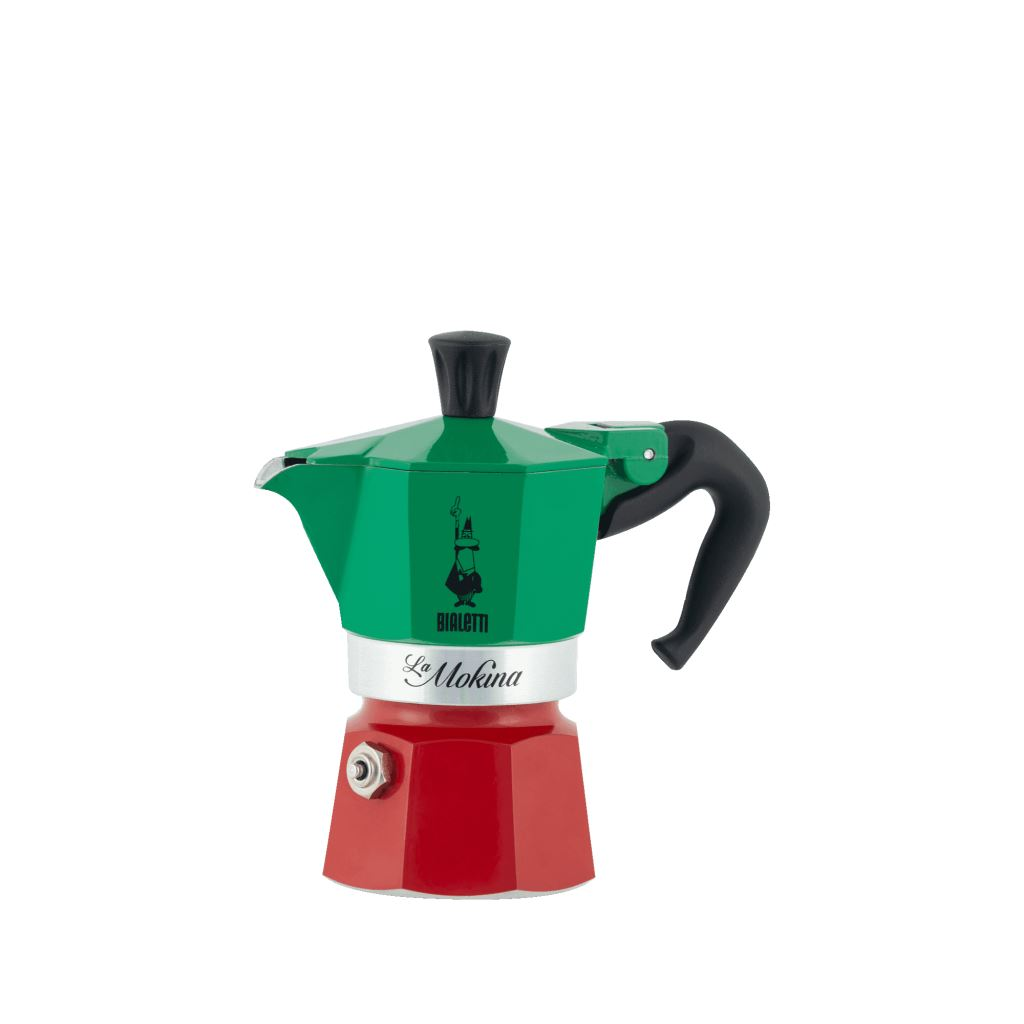 Bialetti Tricolour Mokina – 1 Cup Stovetop Espresso Maker