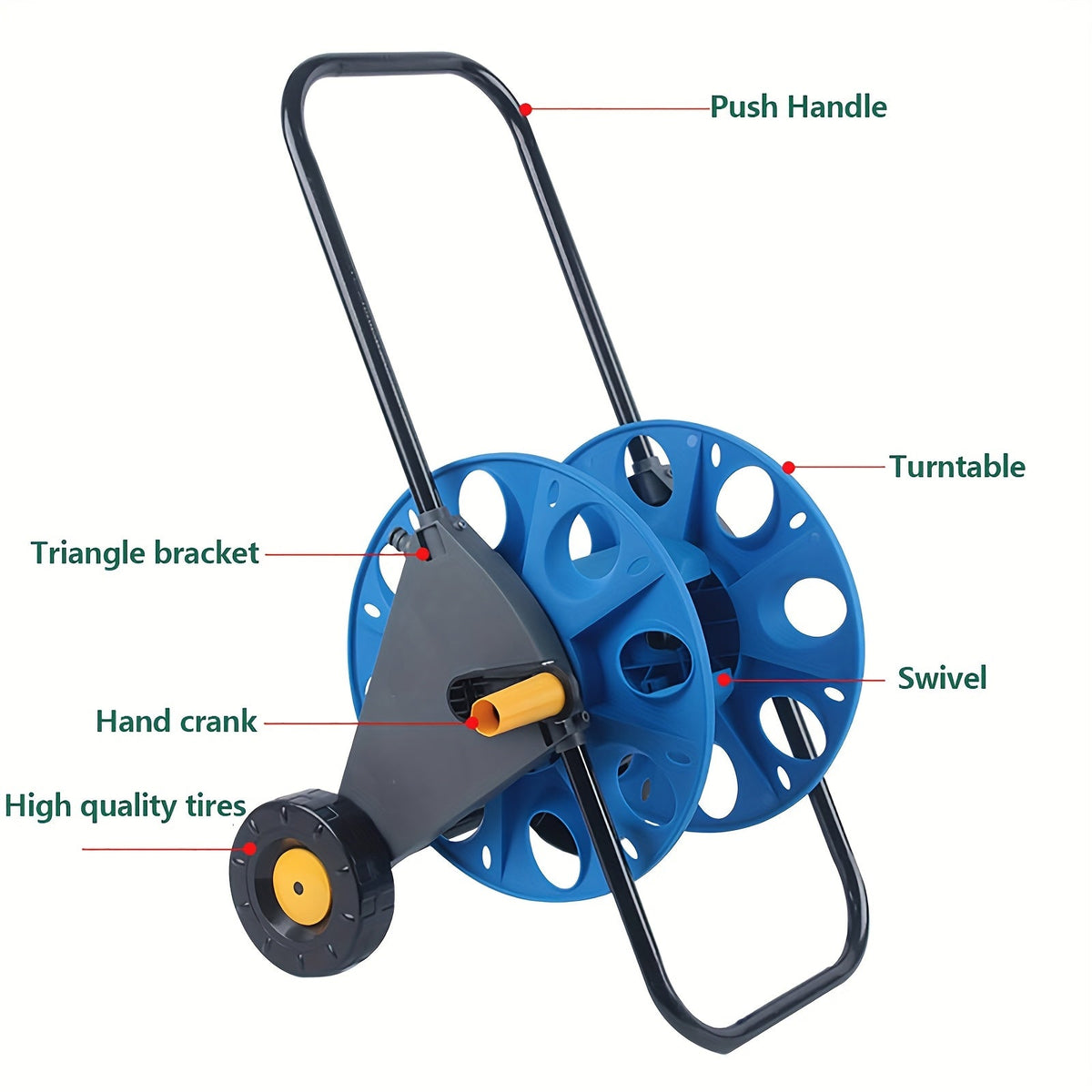 Garden Hose Stand with Adjustable Frame