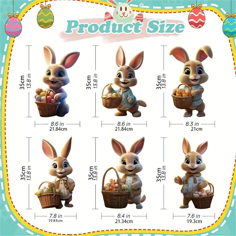 Easter Bunny Garden Decoration Set (6pcs)