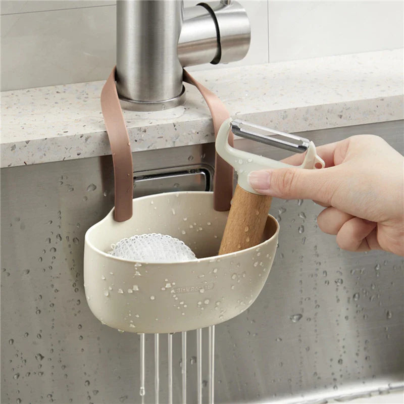 Adjustable Kitchen Sink Drain Rack Holder