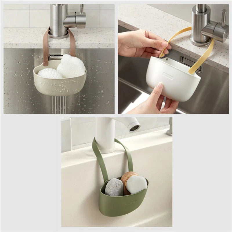 Adjustable Kitchen Sink Drain Rack Holder