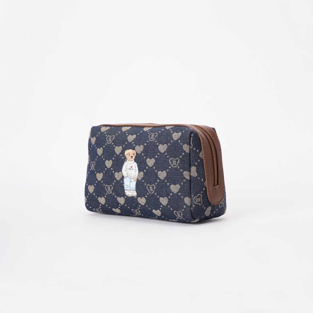 B-Loved Bear Denim - Beauty Bag