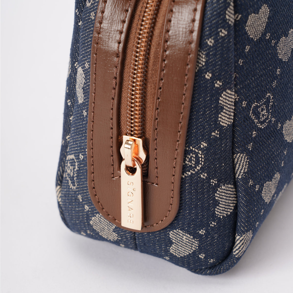 B-Loved Bear Denim - Beauty Bag