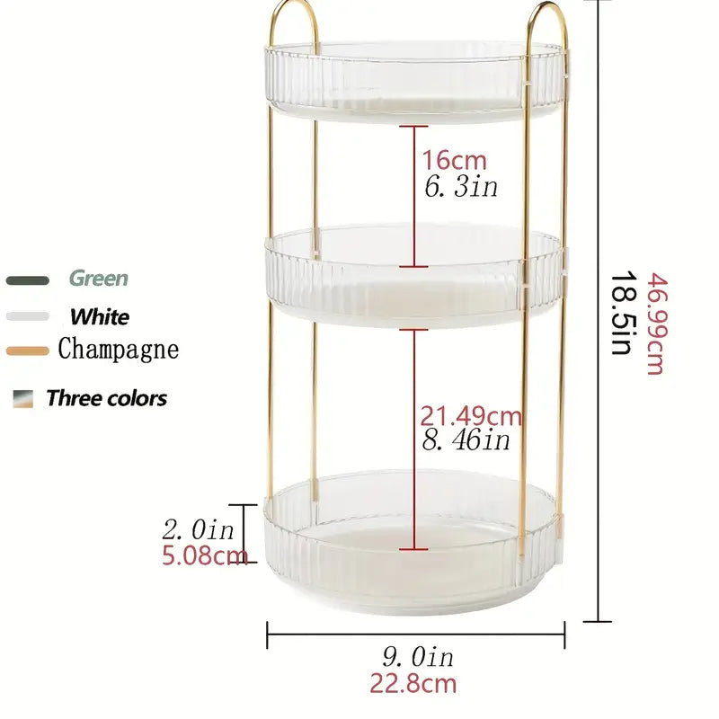 360° Rotating Skincare, Perfume & Beauty Organiser