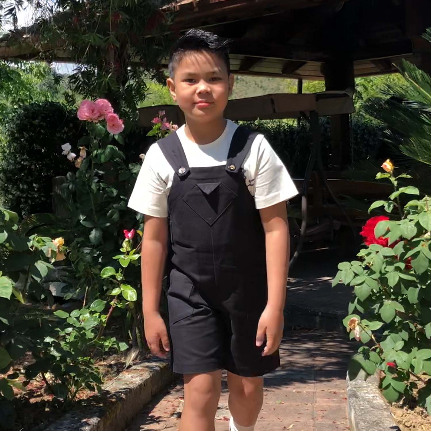 Kids Black Overall