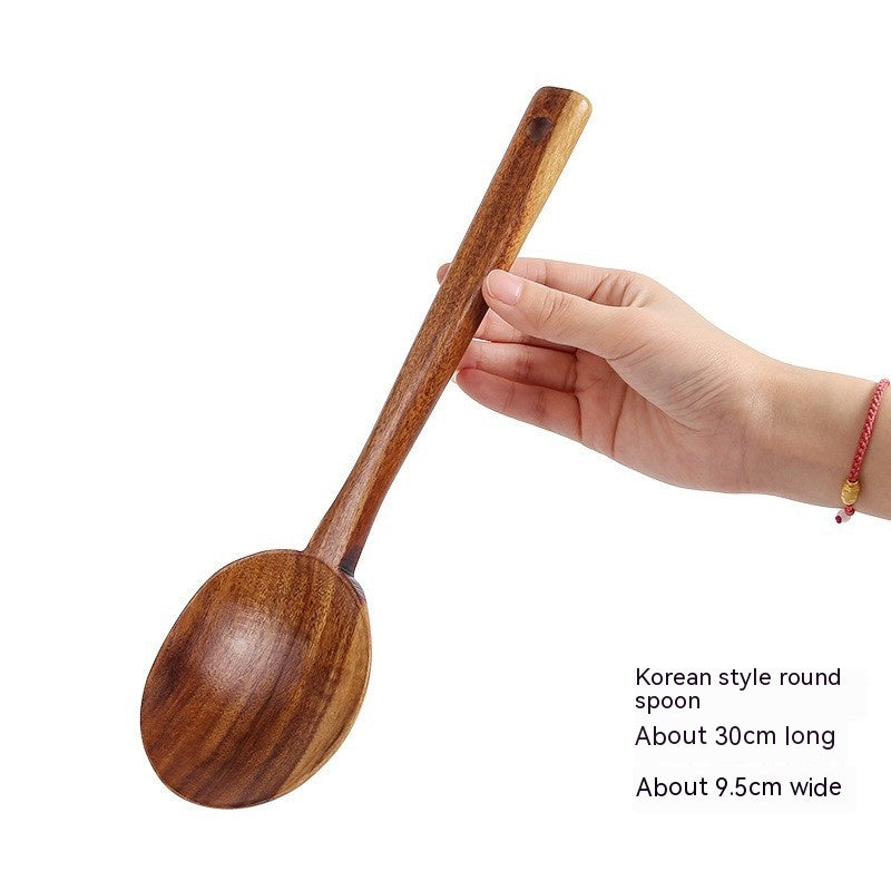 Korean Teak Wooden Kitchen Utensils Set