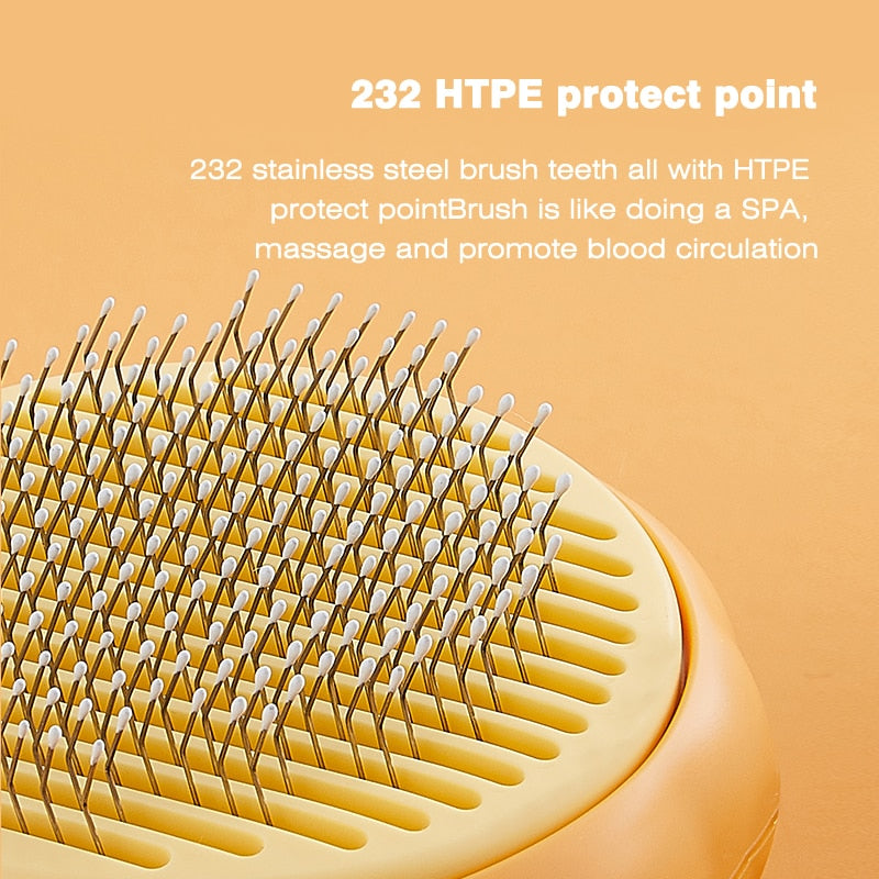 Pumpkin Pet Hair Brush