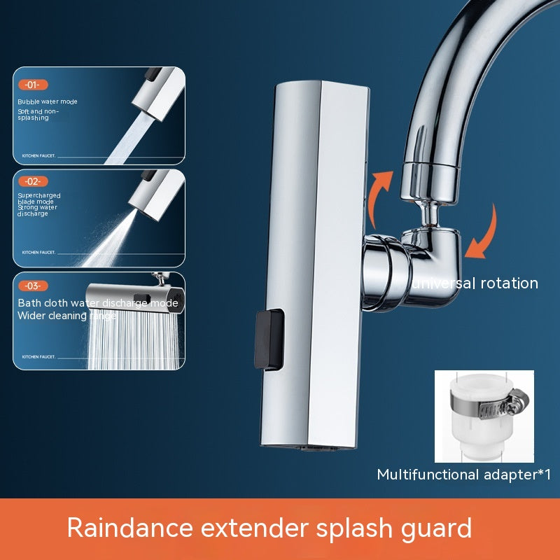 Versatile Three-Gear Kitchen Faucet