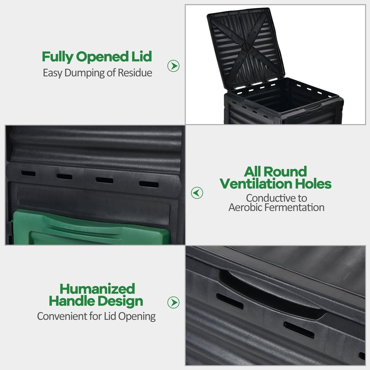Garden Compost Bin with Rotate Function