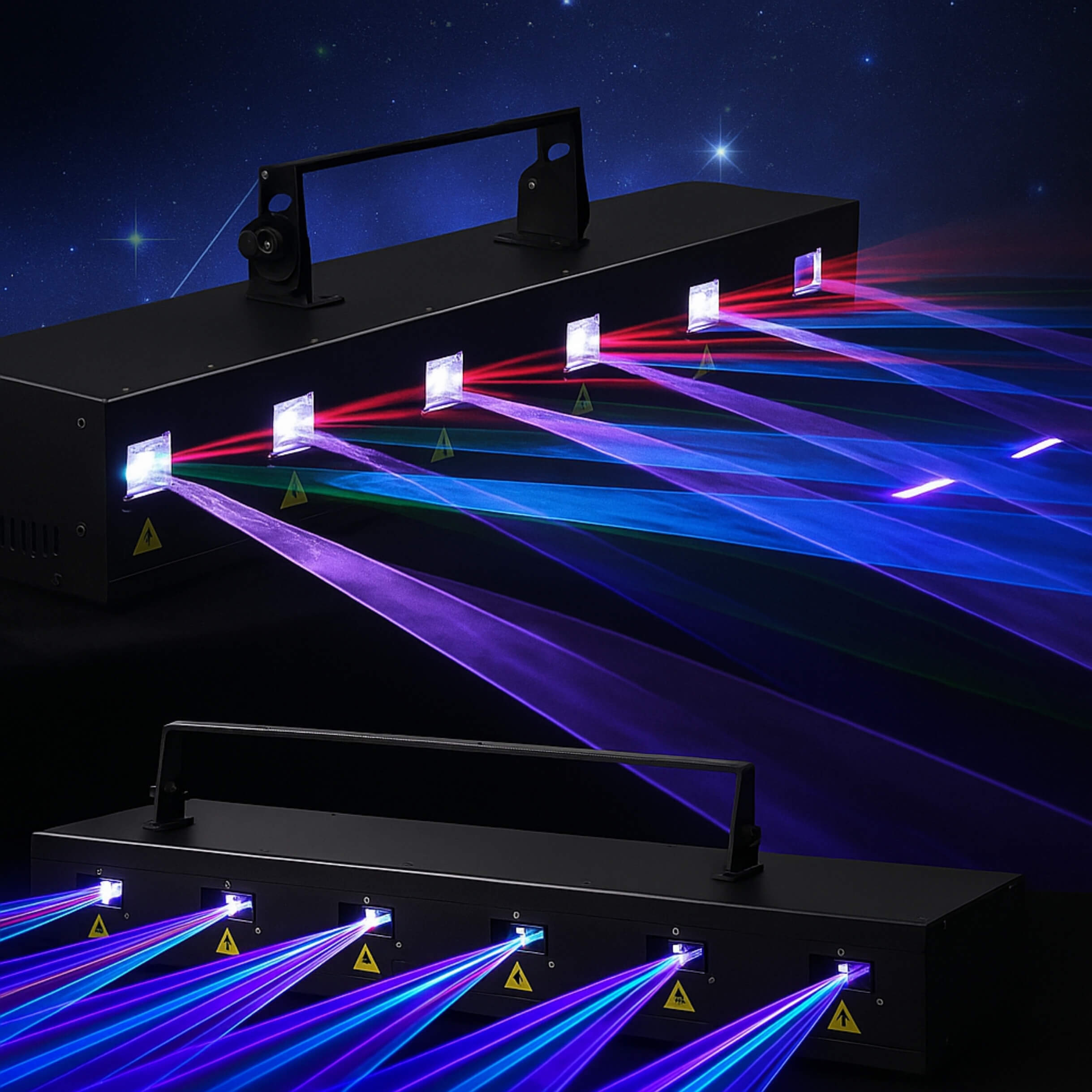 B9 RGB Animation Laser Bar DMX ILDA 6W 12W 18W for Stage