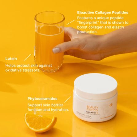 3 PACK - Beauty Focus® Powder Mix-In Collagen+ Citrus
