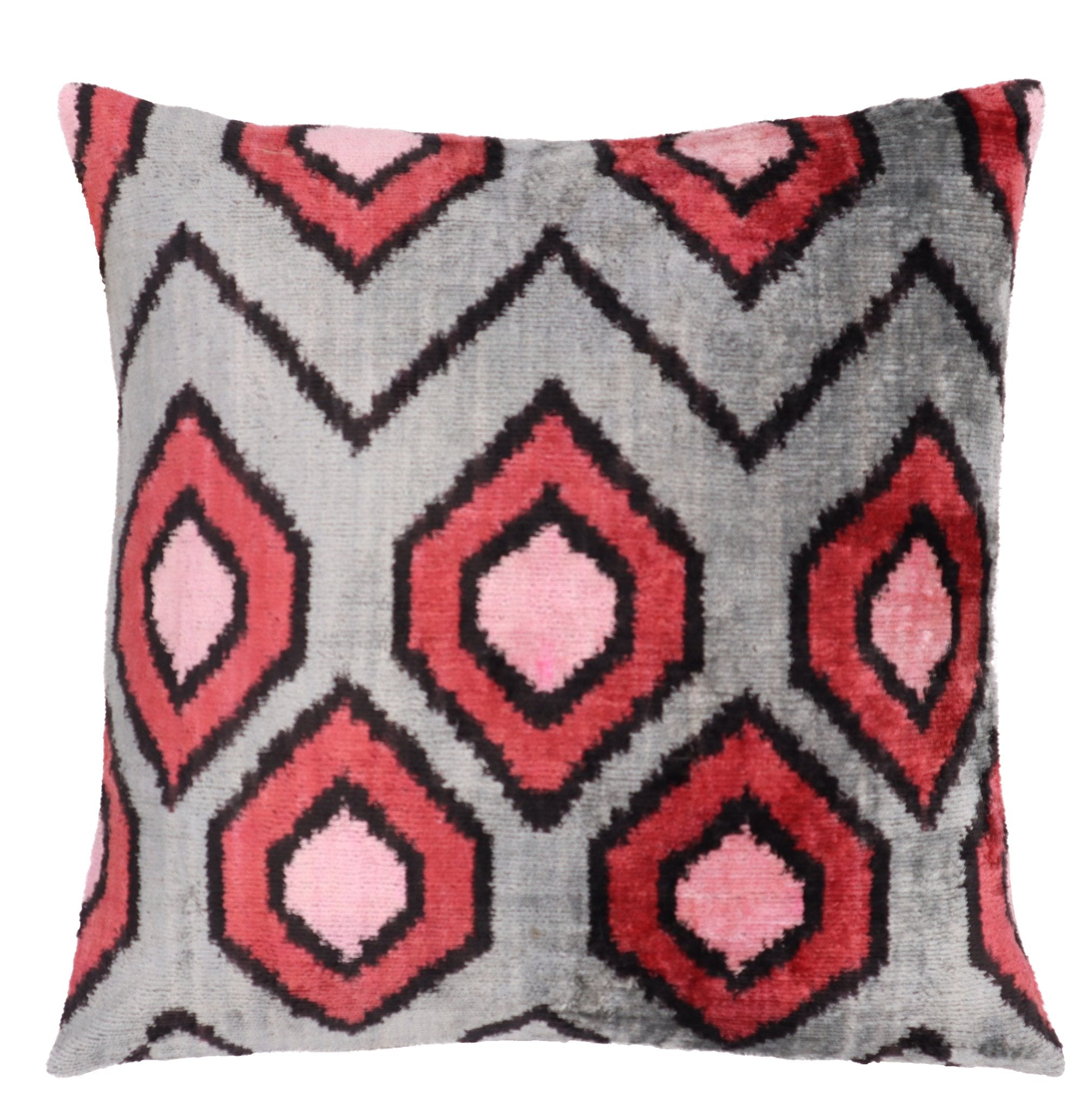 Canvello Luxury Decorative Gray Square Pillows | 16 x 16 in (40 x 40 cm)