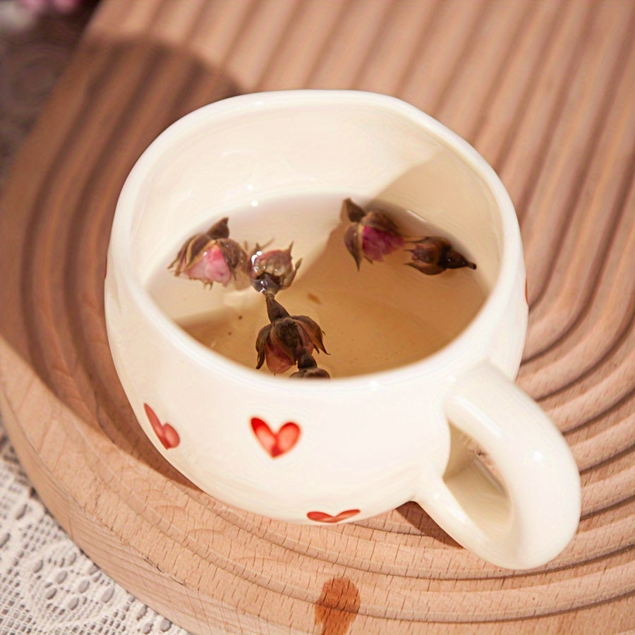 Love Heart Ceramic Mug For Coffee & Tea