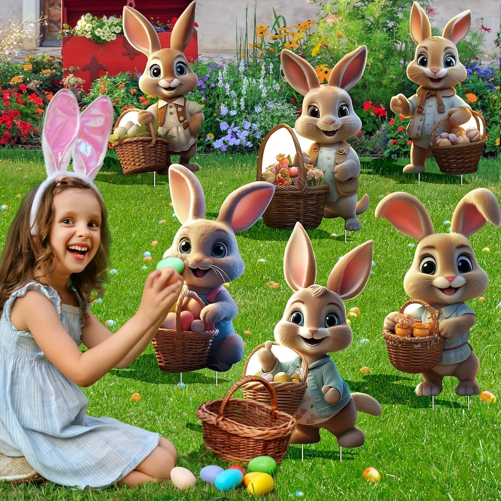 Easter Bunny Garden Decoration Set (6pcs)