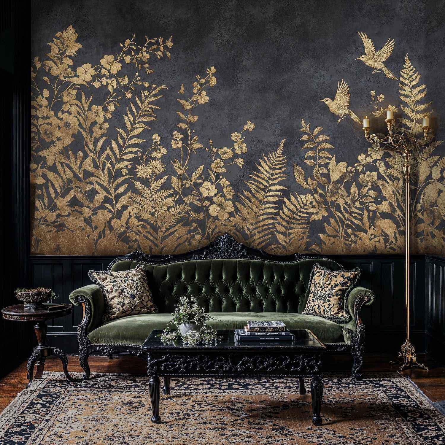Golden Botanical Garden Wall Mural