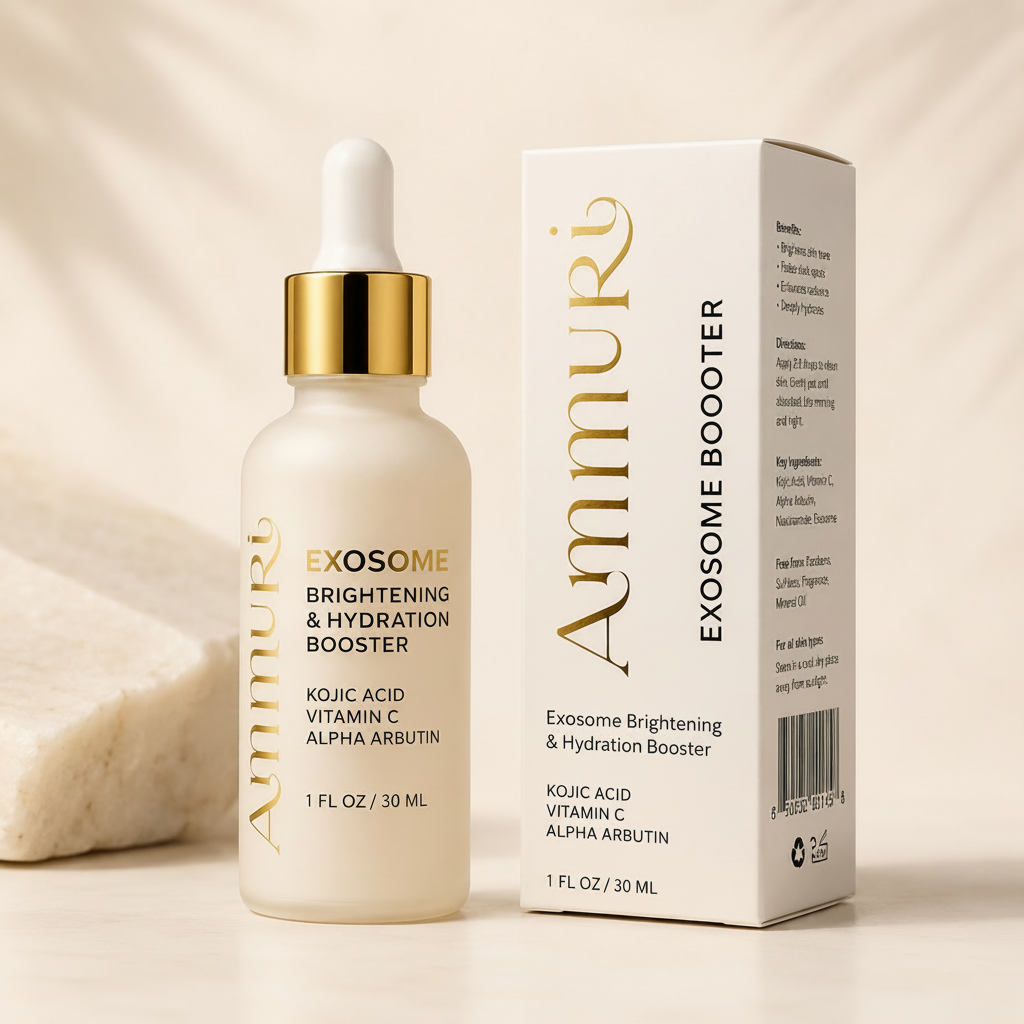 Exosome Brightening Booster Serum | Kojic Acid & Vitamin C | Ammuri Beauty