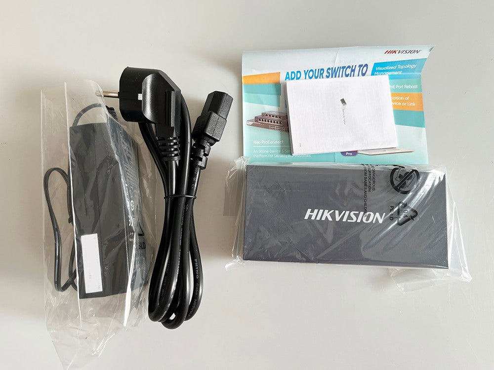 Hikvision 4 Ports Fast Ethernet Smart POE Switch 100 Mbps Network and PoE RJ45