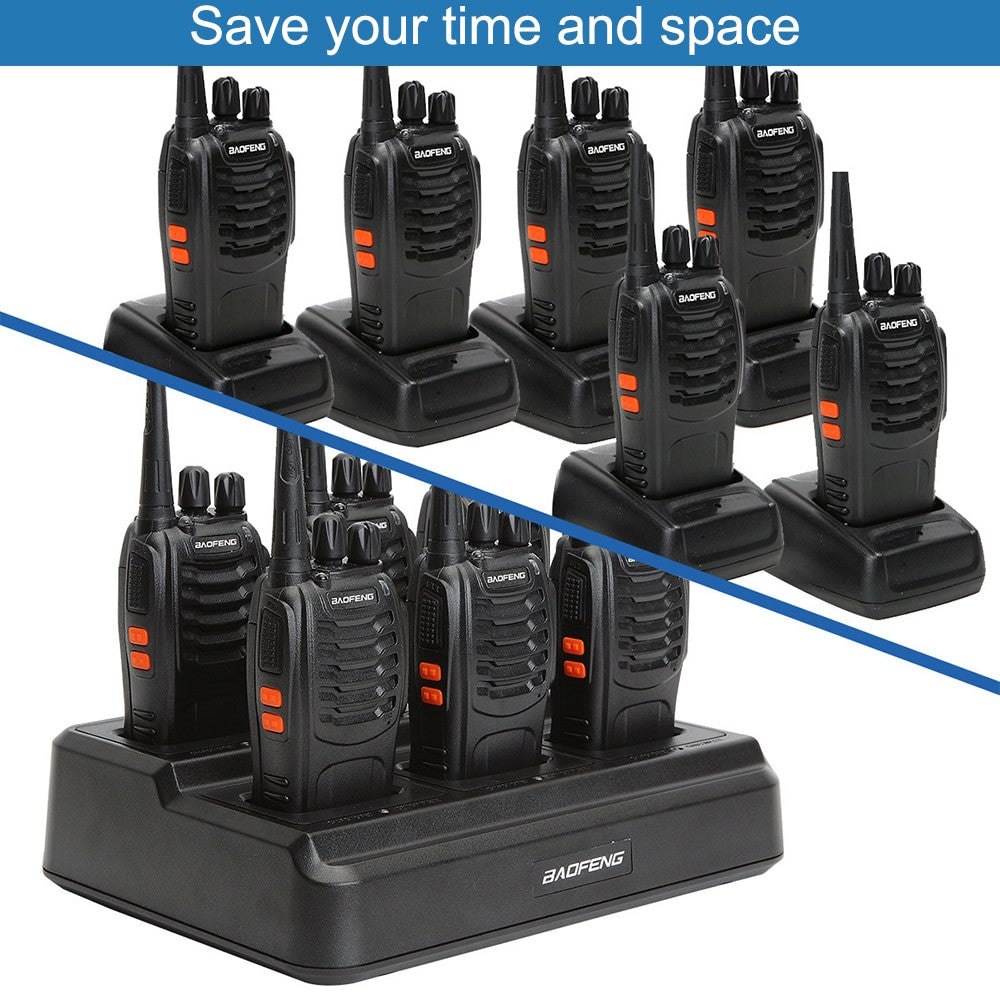 Baofeng 888S Charger Multi Battery Six Way 5V 4A Fast Charger