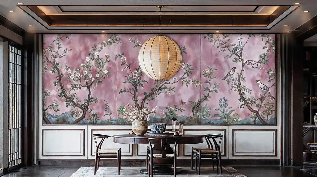 Blooming Birds Garden Wall Mural