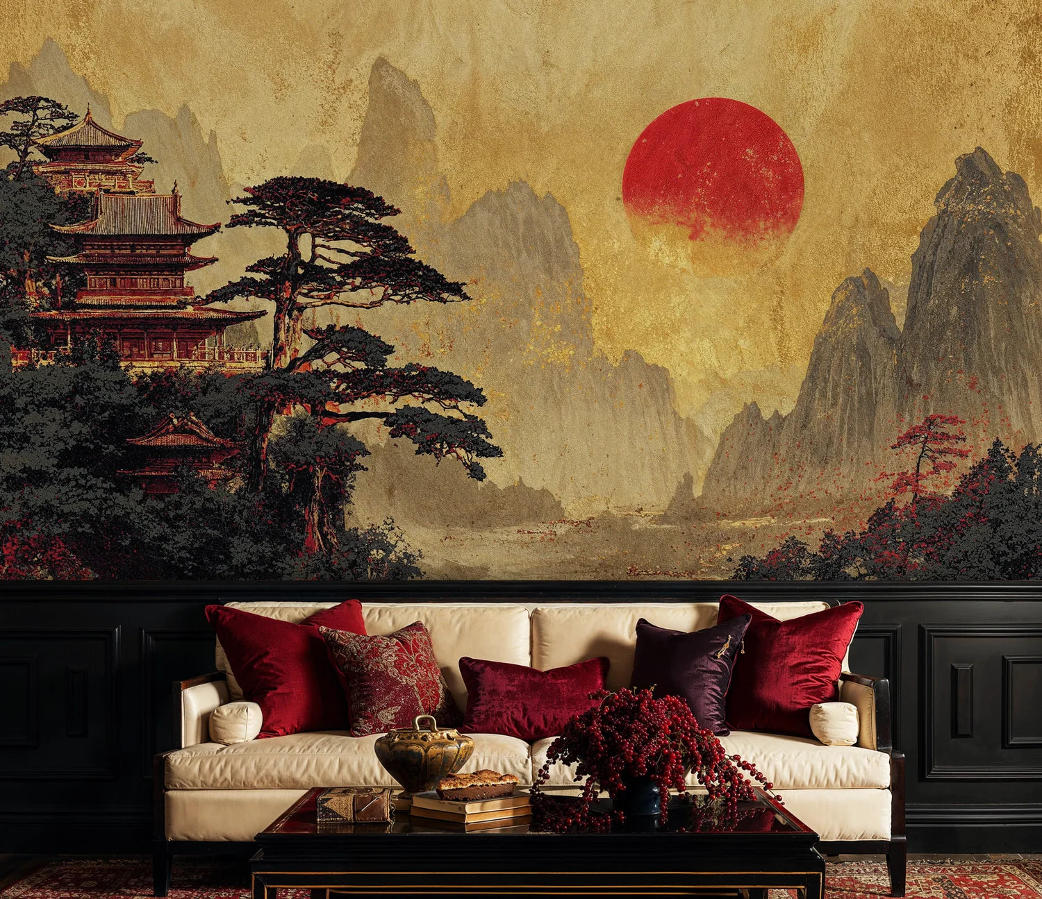 Japanese Temple Garden Wall Mural