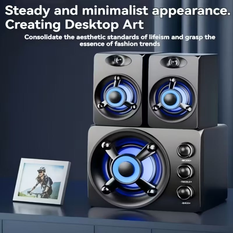 Wireless Speaker 2.1 Channel USB Bass Sound System