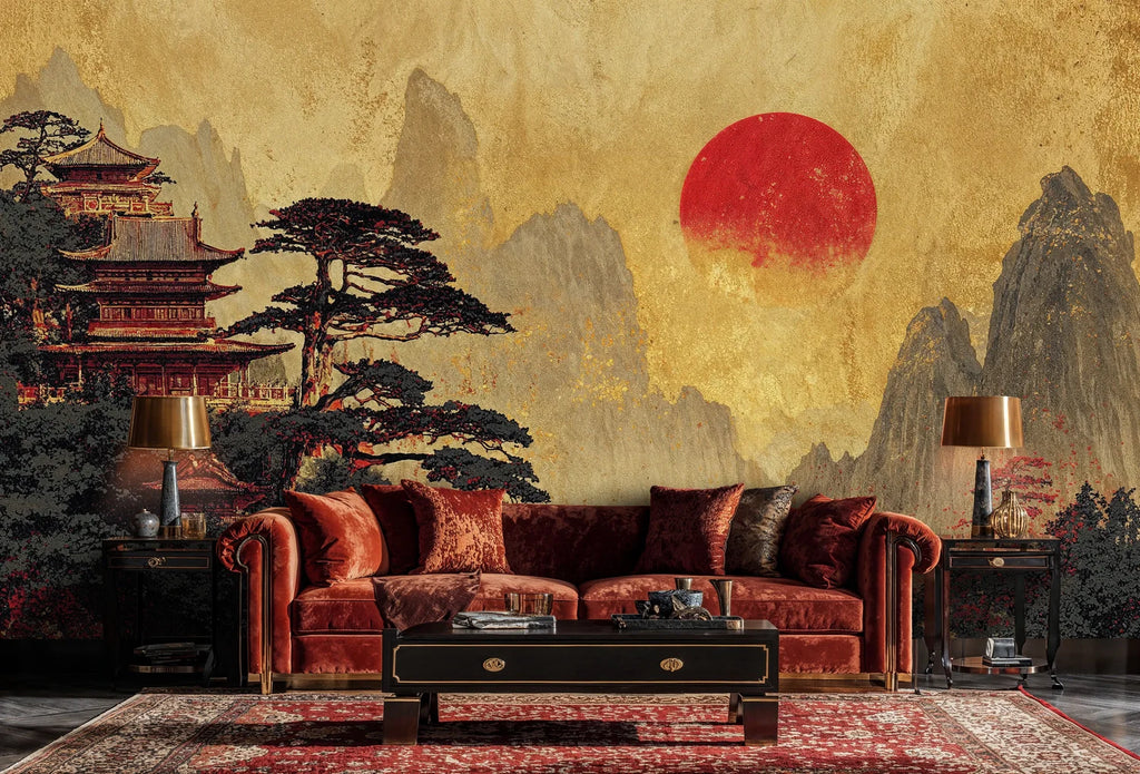Japanese Temple Garden Wall Mural