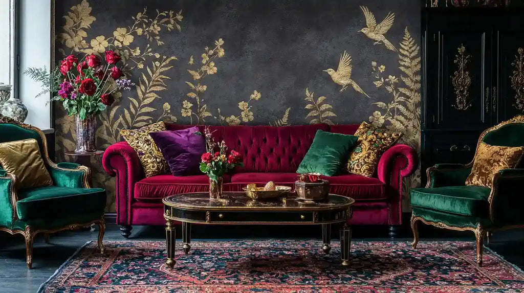 Golden Botanical Garden Wall Mural