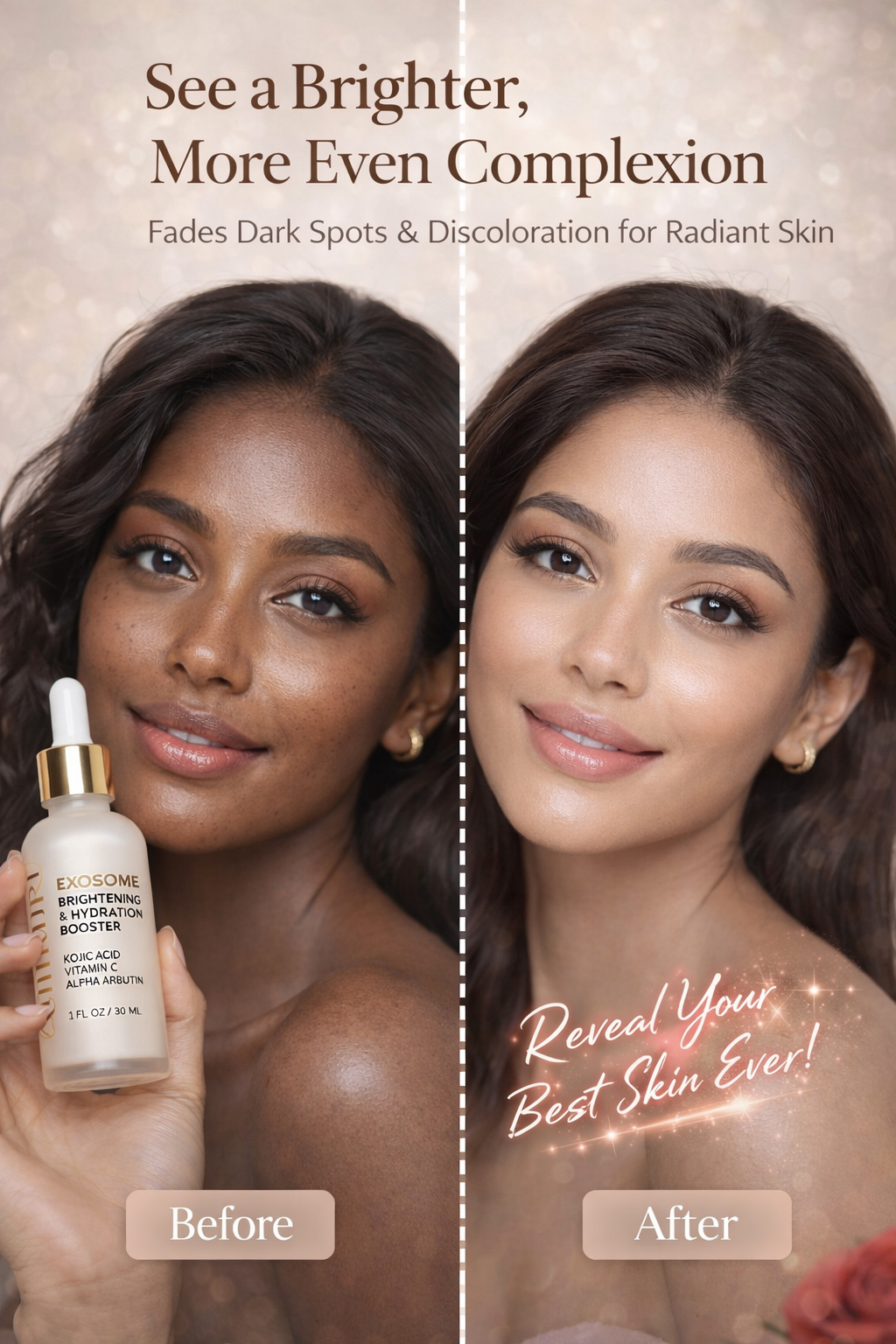 Exosome Brightening Booster Serum | Kojic Acid & Vitamin C | Ammuri Beauty