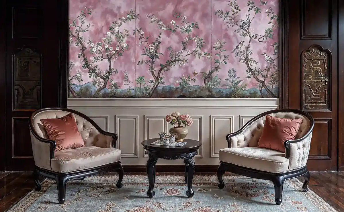 Blooming Birds Garden Wall Mural