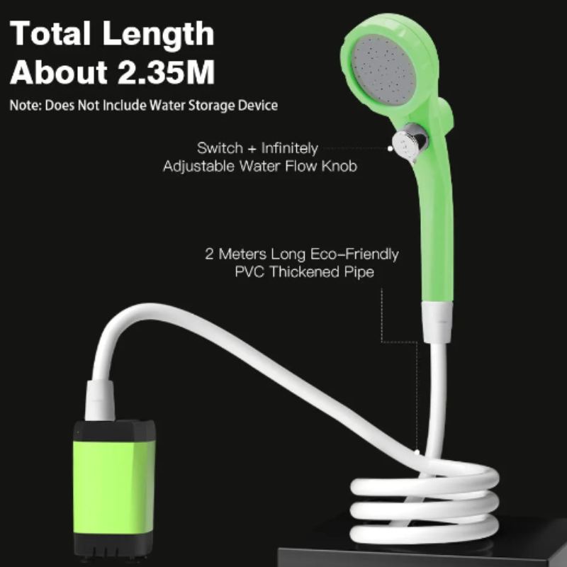Portable Camping Shower Kit with Digital Display