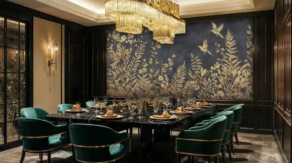 Golden Botanical Garden Wall Mural